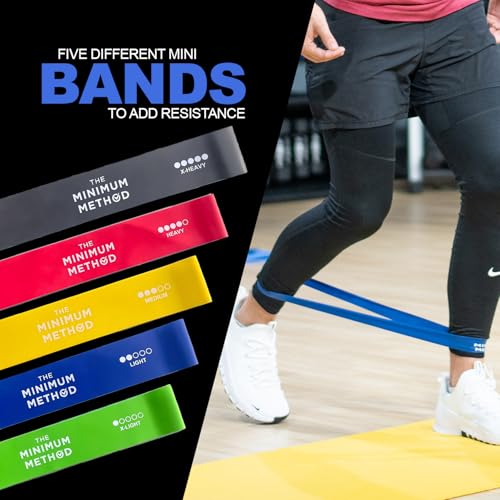 Joey Thurman Workout Bundle | Complete Home Gym Equipment Set | 7-Ring Resistance Bands, Mini Loop Bands and Ab Mat | Full Body Fitness Training System for Core, Glutes, Arms and Legs