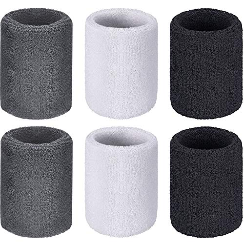 WILLBOND Wrist Sweatbands - color: Black, White, Gray
