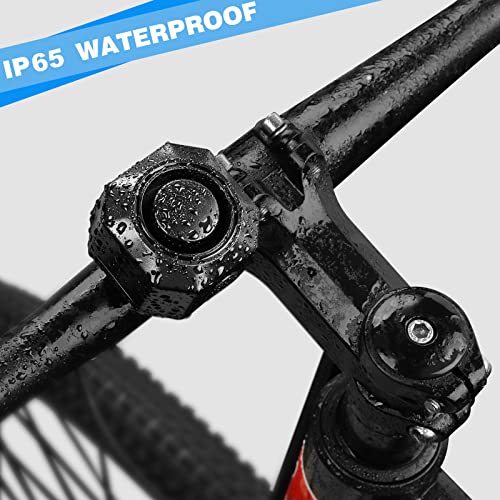 WSDCAM USB Rechargeable Bike Alarm with Remote, 110dB Loud Wireless Anti Theft Vibration Motion Sensor Vehicle Security Alarm System Waterproof Bicycle Trailer Motorcycle Alarm