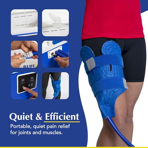 Brace Direct BlueIce Cold Therapy Machine – Cryotherapy for Pain Relief – Ice Machine for Knee After Surgery, Back, Shoulder, Hip, and Ankle – Cold Compression for Arthritis and Post-Surgery Relief