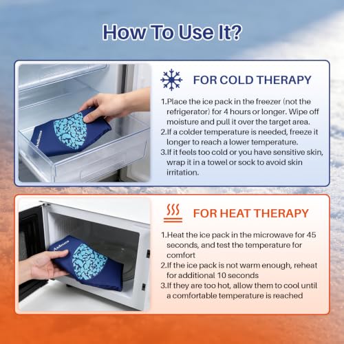 Reusable Ankle Foot Ice Pack Sleeve
