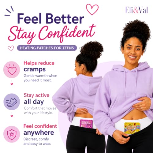 Heating Patches for Period Cramps, Teens & Women – 9 Count