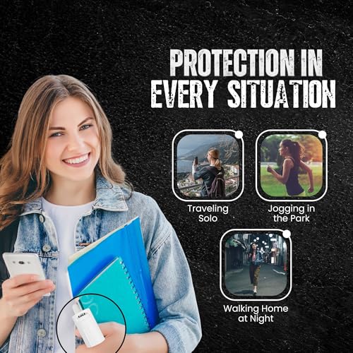 Police Magnum Keychain Pepper Spray Flip Top Safety 2 Pack 1/2oz - Maximum Heat Strength OC with Dye - Tactical Small Compact Case Holder - for Women & Men's Self Defense - Made in The USA - color: WHITE