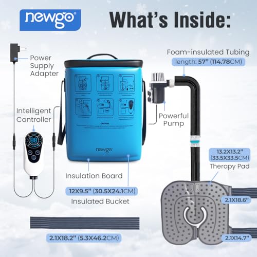 NEWGO Ice Machine for Knee After Surgery, Portable Cold Therapy Machine