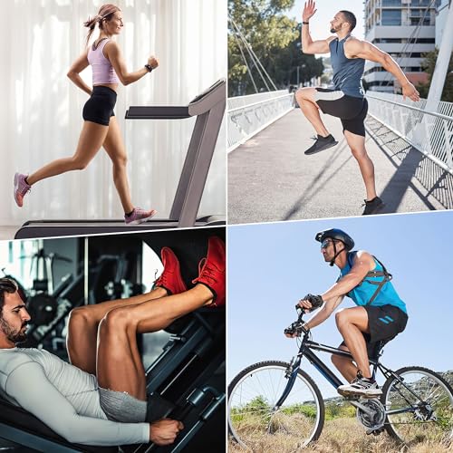 Felicigeely Athletic Running Ankle Socks Cushioned Low Cut Men Women 6 Pack - color: Pure Black, size: 9-12