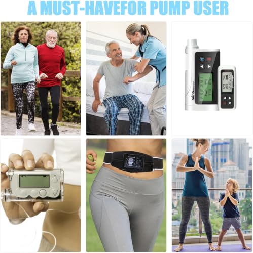 Insulin Pump Belt, Expandable Medical Waist Pouch, Diabetic Running Belt with Pocket, Adjustable Waist, Diabetic Supplies