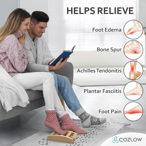 Foot Massager, Plantar Fasciitis Relief, Wooden Massage Roller, Arch Shape - style: Wooden Massage Roller
