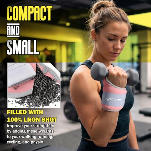 Wrist Weights with Thumb Loops Lock for Men Women Weighted Gloves - color: Light Pink, size: 2.5 lb Each (5 LBS Total)