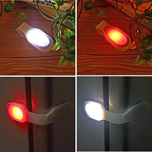 ALONEFIRE LED Flashlights Clip on Flashlight Night Safely Nursing Night Light Hands Free Strong Magnetic to Grip Clothing with a Keychain Flashlight for Walking Running Sports Outdoor Emergency - color: Yellow