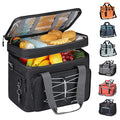 Maelstrom 24/30/60 Can Soft Cooler Bag, Double Deck Portable Ice Chest - color: Black, size: 30 Can