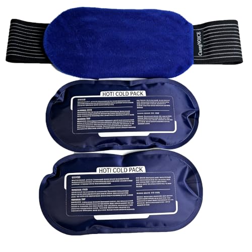 2 Pack Hot & Cold Gel Ice Packs with Adjustable Wrap,Reusable Hot Cold Therapy Pack for Discomfort Relief, Flexible Ice Pack for Back, Shoulder, Knee, Waist, Elbow, Ankle Support
