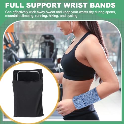 uxcell Wrist Pouch Wrist Wallet Sports Wristband Wallet with Zipper Pocket for Running Jogging Cycling Yoga - color: Black/Gray/Red