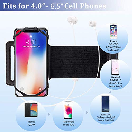 360°Rotatable Sport Running Forearm Armband Wrist Band Cell Phone Holder Case for iPhone 14 13, Samsung Galaxy A13 A12 A22 A32 A51, A42 5G, S22 Ultra, S21 Ultra, S21 FE, S22 Plus, A02S A03S A04S, S20
