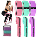 6 Pcs Fabric Resistance Bands for Working Out Non-Slip Exercise Bands with Booty for Legs and Butt Home Gym Pilates Stretching Men and Women