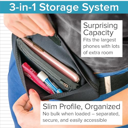 Tune Belt SP2 Slim, No-Bounce, Sweatproof Running Belt for Large Phones