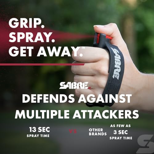 SABRE Runner Pepper Gel Spray for Running, Walking & Personal Safety - color: Runner Pepper Gel and Black Pepper Spray