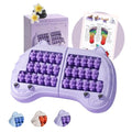 Foot Roller Massager for Plantar Fasciitis Relief, Large Size, Eases Foot Pain & Cold Feet, Enhances Circulation, Portable, Split into Two, Full-Body Washable, Purple