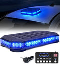 LUMENIX 42 LED Roof Top Strobe Beacon Light Bar, Patent Design, Blue - color: Blue