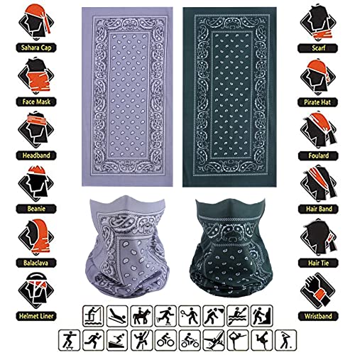 Face Mask Multi Bandana Neck Gaiter Seamless Magic Headband Outdoor Face Scarf for Dust Wind and UV Resistance - color: No9