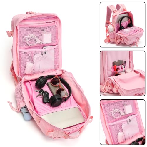 9L/20L Mini Backpack for Men and Women, Small Backpack for Gym Hiking Travel Sports Running - color: 20l-pink