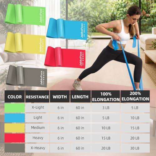 Resistance Bands for Working Out, Exercise,Physical Therapy, Yoga&Pilates - color: Multicolor