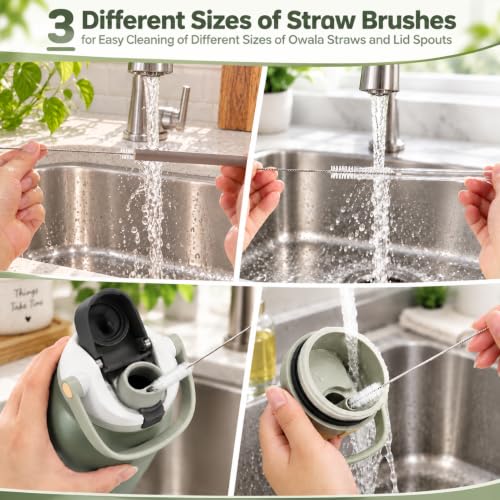 XANGNIER Water Bottle Cleaner Brush Set for Owala 64 oz Water Bottle,6 Pcs - size: 6 pack