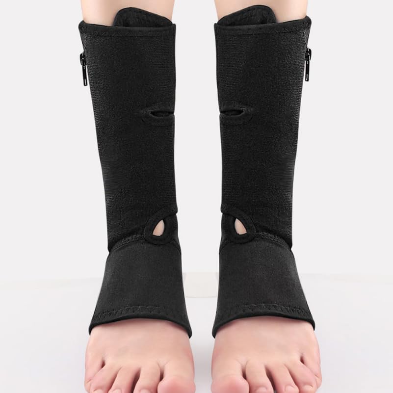 FRCOLOR Ankle Support 2 X Ankle Supports Black Zipper Design Sports Use