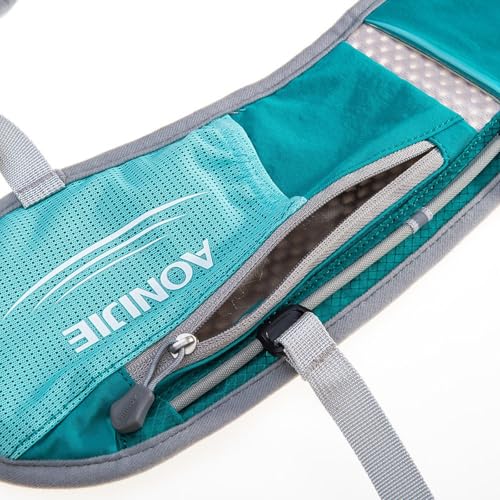 AONIJIE Running Vest Hydration Backpack 5L Unisex Trail Water Lightweight - color: Mint Green and 1.5L Bladder