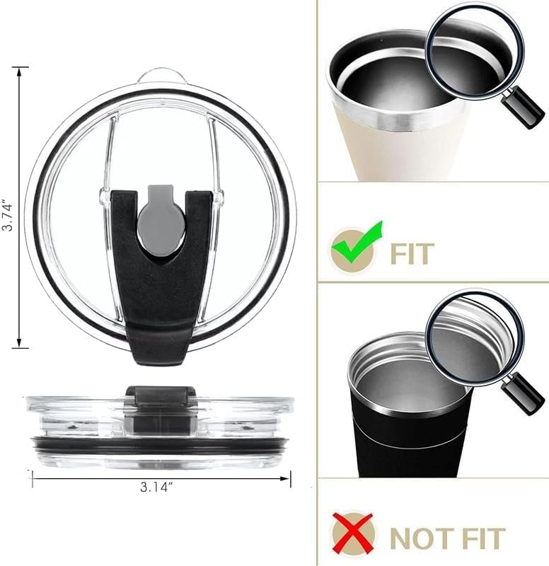 Only Compatible with Hydro Flask coffee lid, 2Pack Replacement Lids for Hydro Flask 12oz/16oz/20oz