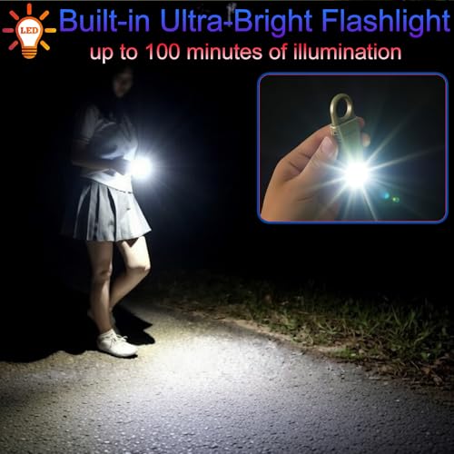 Rechargeable 135dB Personal Alarm Ultra Bright Flashlight & Strobe Light - color: Hot Pink