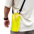 Water Pouch for Running 650ml Leak-Proof Foldable Flask with Strap - color: Yellow