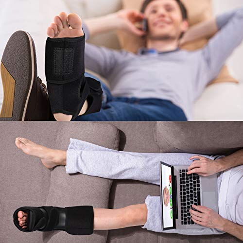 Plantar Night Splint Foot Support Brace Adjustable Foot Stabilizer Unisex Fits for Right or Left Foot ankle brace