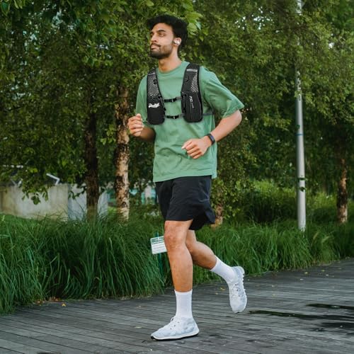 Runlight Running Vest for Women Men Lightweight Hydration Backpack Pack with 1.5L Water Bladder Bag Hydro Daypack for Hiking,Trail,Skiing,Camping,Cycling,Race,Marathon - color: Black-2