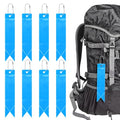Safety Reflector Pendants - Reflective Safety Keychain Gear with Chain Use for Backpack & Running & Cycling - color: Lake Blue