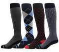 Dr. Motion 4 Pairs Compression Socks for Men, Knee High - color: Mcomp-sl20