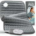VALGELUIK Heating Pad for Back Pain Relief, 12"x24" Electric Heat Pad Gifts - color: Light Gray, size: 12 Inch x 24 Inch