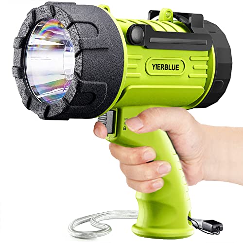 YIERBLUE Rechargeable Spotlight Flashlight with 2000,000 High Lumen LED - color: Fluoresce-Pro
