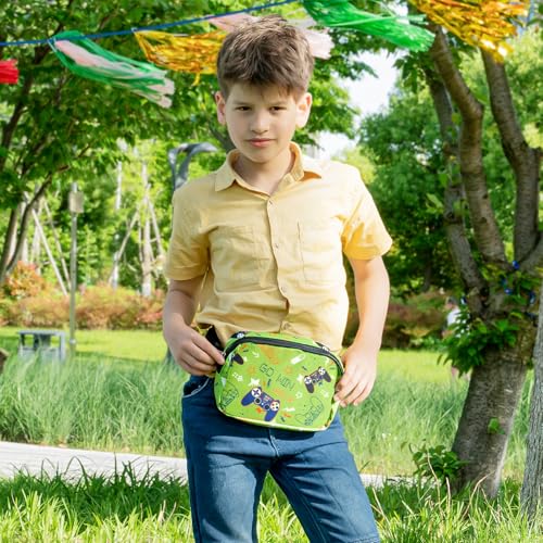 WAWSAM Fanny Pack Kids Belt Bag, Game Crossbody Bag with Adjustable Belt - color: Game