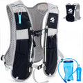 GymCope Running Vest for Women and Men, Lightweight Hydration Backpack with 500ml Soft Flask and 1.5 L Hydration Bladder, Running Hydration Vest for Marathon, Hiking, Trail and Road Running - color: Black Grey with 500ml and 1.5L