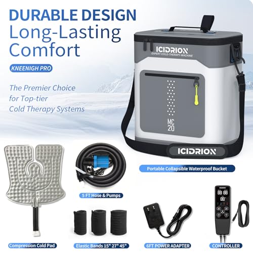 Ice Machine for Knee After Surgery, Programmable & Live Temp
