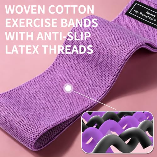 Resistance Bands for Working Out with Exercise Bands Guid - color: Pink+green+purple