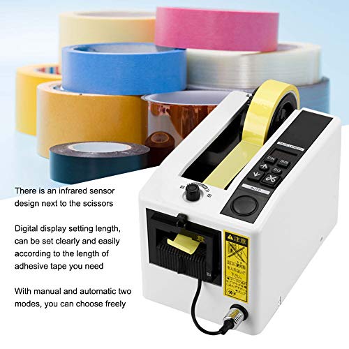 Auto Tape Dispenser, Automatic Electric Tape Cutter(US Plug 110V)