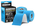 Hampton Adams | As Seen on Shark Tank | Elastic Kinesiology Tape (2-Pack) | Uncut Athletic Tape Supports & Protects Muscles Knees Shoulders & Plantar Fasciitis | Waterproof Hypoallergenic (Sky Blue) - color: Blue, size: 2in x 16ft (2 Rolls)