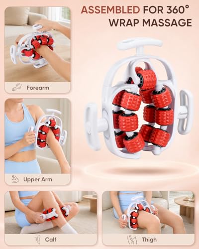 ONUEMP Leg Massager Lymphatic Drainage Cellulite Massage Tool Fascia Roller