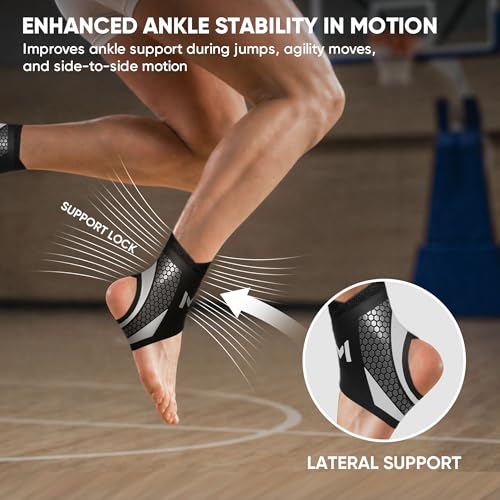 2 Pack Ankle Brace Compression Support for Men Women - color: Green