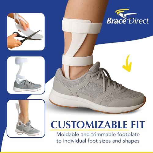 Brace Direct Leaf Spring AFO Foot Drop Brace, Trim to Fit Inside Shoes - size: Right Foot - Right - Mens