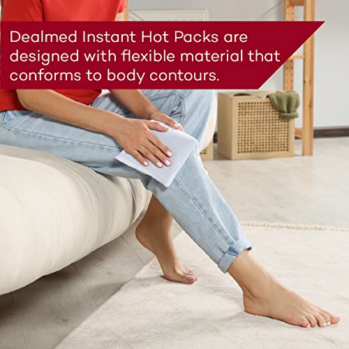 Dealmed Instant Hot Pack - Disposable, Single Squeeze - 6 Pack - size: 6 Pack