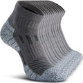 Compression Ankle Socks - Cozy Cushioned Hiking Running for Men Women - Thick Warm Durable - color: Grey, size: Medium