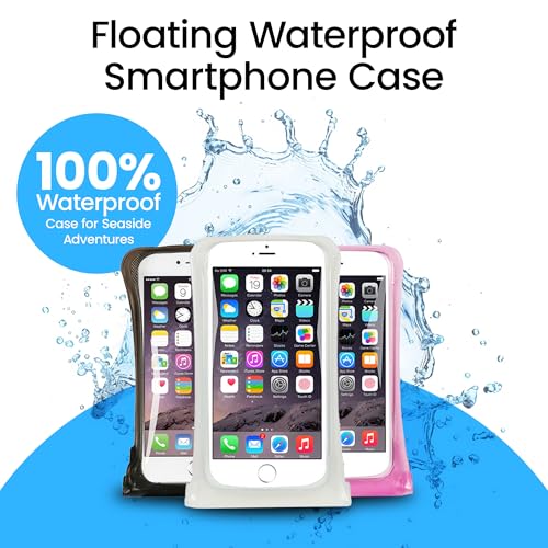 AquaVault Floating Waterproof Phone Pouch Case Universal for iPhone Android - color: Blue