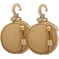 2 Packs Tactical EDC Pouches Compact Mini Military Molle Utility Pouch Accessories Organizer Bags Coin Purse Keychain Pockets Credit Card Holder for Waist Pack - color: 2 Pack Circle Tan